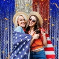 thumbnail image 4 of 4th of July Foil Fringe Curtain Backdrop, 78.74x39.37" Metallic Tinsel Foil Fringe Streamer Curtains for Photo Booth, Mother's Day, Easter, Birthday, Wedding Party Decoration, 4 of 6