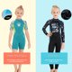 thumbnail image 5 of TFixol Traje de baño corto de una pieza para niñas con cremallera, 5 of 8