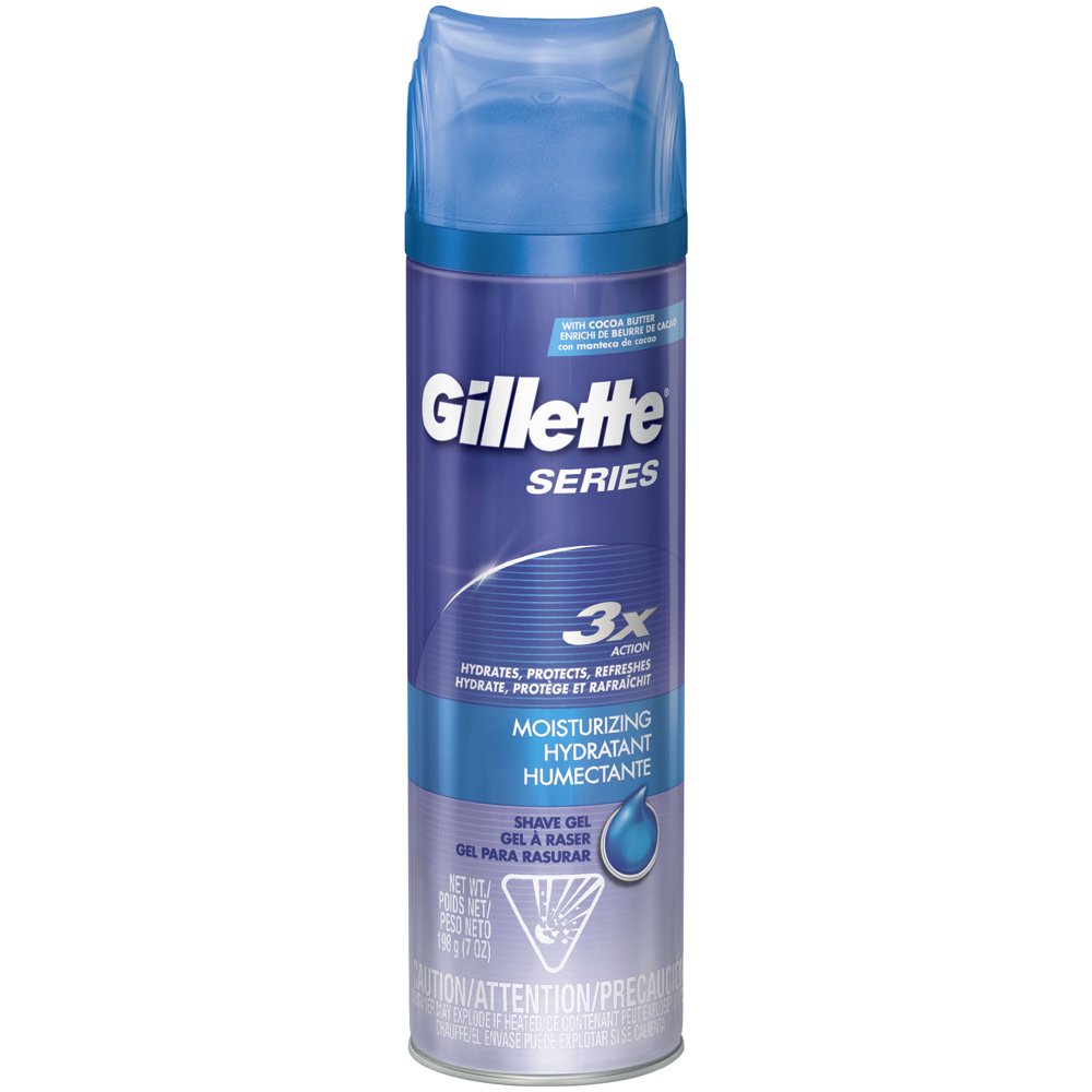 Gillette Series Mens Moisturizing Shave Gel, 7 oz Can