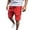 Red, variant on Mens Cargo Shorts Solid Color Drawstring Pocket Slim Fit Summer Casual Bottoms Relaxed Daily