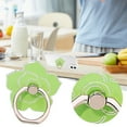 thumbnail image 2 of Universal Metal Finger Ring Phone Grip with 360- Rotation and Floral Design Kickstand Holder for Smartphones, 2 of 7