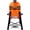 Orange, variant on London Sunshine Ceramic Kamado Charcoal BBQ Grill -The Junior Series with Tall Stand (BLACK)