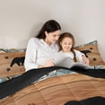 thumbnail image 4 of Feelyou Jungle Bear Twin Bedding Sets 7pcs, Camo Abstract Bedding Comforter Set, 4 of 7