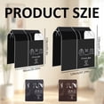 thumbnail image 3 of Clothes Rack Cover Breathable Non Woven Garment Storage Protector with Clear Window, Expandable Hanging Closet Cover for Suits Coats Dresses Shirts, Dustproof Clothing Organizer, Coffee-120*120cm, 3 of 9