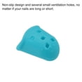thumbnail image 4 of Uxcell Finger Tips Anti Slip Fingertip Protector, 10 Pack 25mm Silicone Finger Guard, Light Blue, 4 of 6