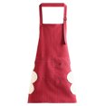 thumbnail image 2 of Dream Lifestyle Cotton Linen Adjustable Bib Aprons Adjustable Bib Apron with 2 Pockets Cooking Kitchen Aprons for Women Men Chef, 2 of 7
