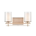 thumbnail image 2 of 5502-MG Millennium Lighting Huderson - 2 Light Bath Vanity-8.75 Inch Tall and 16 Inch Wide-Modern Gold Finish, 2 of 5