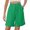 Green, variant on Audhol Dress Shorts Women High Waisted Trouser Shorts Casual 2026 Summer Elastic Waist Casual Shorts Beach Vacation Clothes Knee Length Shorts Women Black L