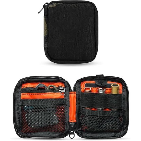 VIPERADE Mini EDC Organizer, Tool Bag and Small Everyday Carry Pouch, Black Camo