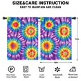 thumbnail image 2 of Blackout Kids Curtains,Colorful Rainbow Tie Dye Spiral Pattern Childrens Insulated Curtains Set Of 2,Bedroom Essentials,Toddler Room Decor 42"x54", 2 of 5