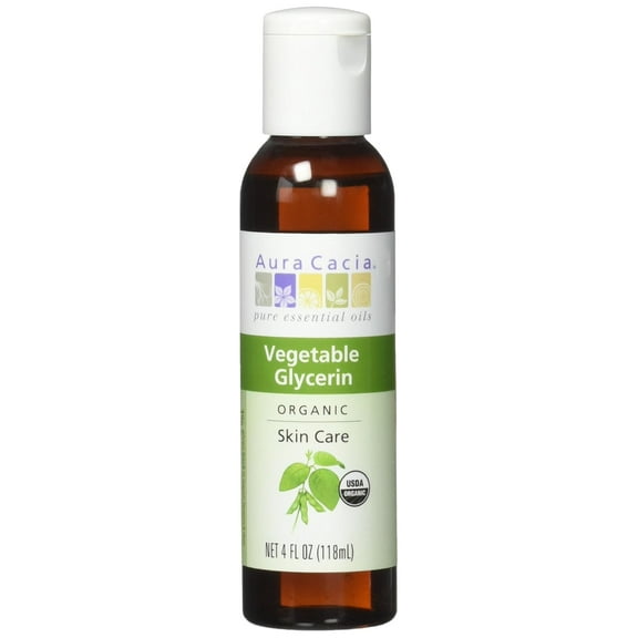 Aura Cacia Organic Skin Care Oil, Vegetable Glycerin, 4 Fluid Ounce