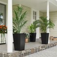 thumbnail image 2 of Outsunny Set of 3 Tall Planters, Indoor and Outdoor Flower Pot Set, Black, 2 of 10
