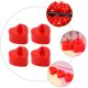 thumbnail image 3 of GOOHOCHY 1 bolsa 48 piezas LED corazón luminoso lámparas de vela eléctricas velas de té (rojo), 3 of 7