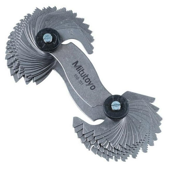 Mitutoyo Screw Pitch Gage,4 to 42/0.4 to 7mm 188-151