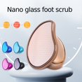 thumbnail image 2 of Nano Glass Foot File – Callus Remover, Dead Skin Scrubber, Heel Repair Tool for Smooth Feet (Light blue electroplating shell + stainless steel convex surface), 2 of 21
