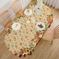 thumbnail image 4 of Fall Tablecloth Oval 52 x 70 Inch, Oval Fall Tablecloth, Autumn Pumpkin Thanksgiving Tablecloth Oval, Fall Oval Table Cover, 4 of 5