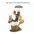 thumbnail image 3 of Clearance Outdoor Garden Flower Cat Statues Decor - Birthday Gifts for Women Resin Cat Figurines with Solar Lantern for Yard Art Lawn Ornaments Porch Patio Balcony - Gifts for Grandma Mom Wife, 3 of 5