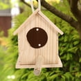 thumbnail image 3 of QIFULL 1Pc Beige Wooden Bird House Crafted from Safe Paulownia Wood Ideal for Outdoor Decoration, 3 of 8