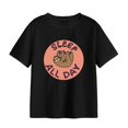 thumbnail image 1 of Camiseta de mujer Camiseta deportiva negra con cuello redondo para compras de viajes en la calle XL Yuyangstore Camiseta para mujer, 1 of 8