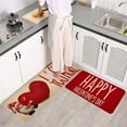 thumbnail image 6 of Uuowzo Valentine's Day Kitchen Floor Mats Two Piece Set Home Bedroom Carpet Door Mat Entrance Bathroom Door Fouling Mat Entrance Door Mat for Valentine'S Day Home Setting, B, 6 of 6