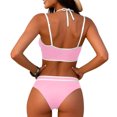 thumbnail image 7 of Push Up Bikinis for Women,High Waisted Bodycon Swimsuits,Wire-Free Bikini Top and Cross Waist Bottom, 7 of 7
