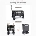 thumbnail image 7 of Whitsunday Moko Compact Folding Wagon Cart with Aluminum Table Plate, 7 of 7