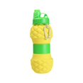 thumbnail image 3 of Botella de agua deportiva para niños con forma de piña, plegable, 700 ml, ideal para ciclismo y senderismo Amarillo, 3 of 8