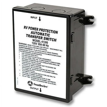 Southwire Technology Research 41300 Surge Guard Automatic Transfer Switch RV Part
