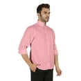 thumbnail image 3 of Bestman Formal Front Button Placket Solid Shirts For Mens Long Sleeve Regular Fit Shirt, 3 of 5