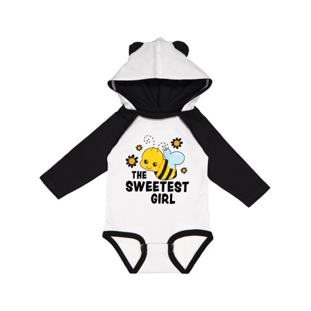 

Inktastic The Sweetest Girl with Bee and Honey Combs Gift Baby Boy or Baby Girl Long Sleeve Bodysuit