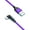 Purple, variant on Fogun Portable USB to Type C Fast Charging Wire with 180° Connectors for Easy Gaming and Video Watching