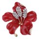 thumbnail image 2 of Broche Del De Lujo De La Flor Del De Moda Lindo Pin De Solapa De Boda Vestido Broche rojo Zulema Pin broche de flores de diamantes de imitación, 2 of 8