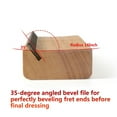thumbnail image 2 of Boovnll Tool Kit, 2-In-1 Wood Guitar Fret Beveling File 90 Degree Fret End Beveling File Guitar Fret End Dressing, Tool Set, Home Essentials, Household Essentials, 2 of 3