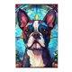 thumbnail image 1 of Puzzle Novgift Boston Terrier, 1000 piezas, arte de madera, 1 of 7