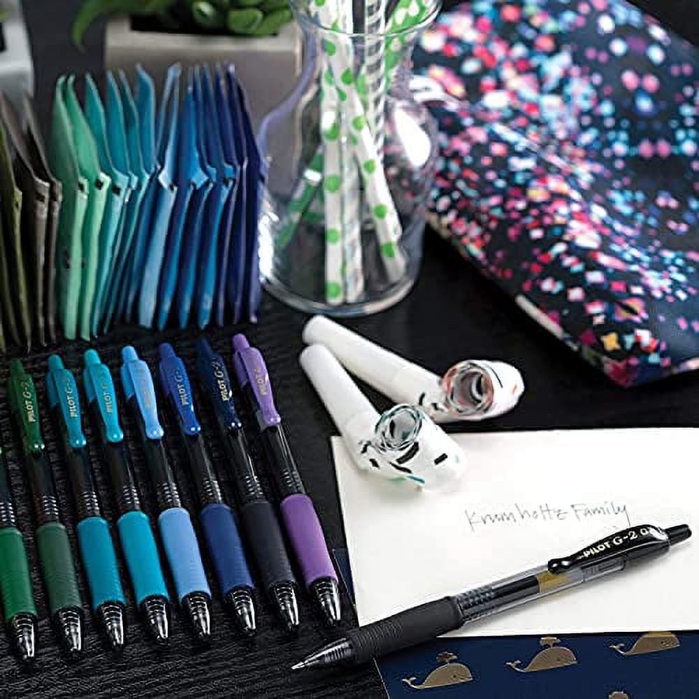 Pilot, G2 Premium Gel Roller Pens, Fine Point 0.7 mm, Assorted Colors, Pack of 8 Assorted Classic