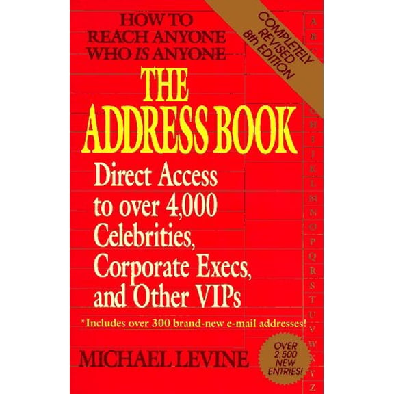 Pre-Owned Address Book: How to Reach Anyone Who Is Anyone: The Address Book : Eighth Edition (Edition 8) (Paperback)