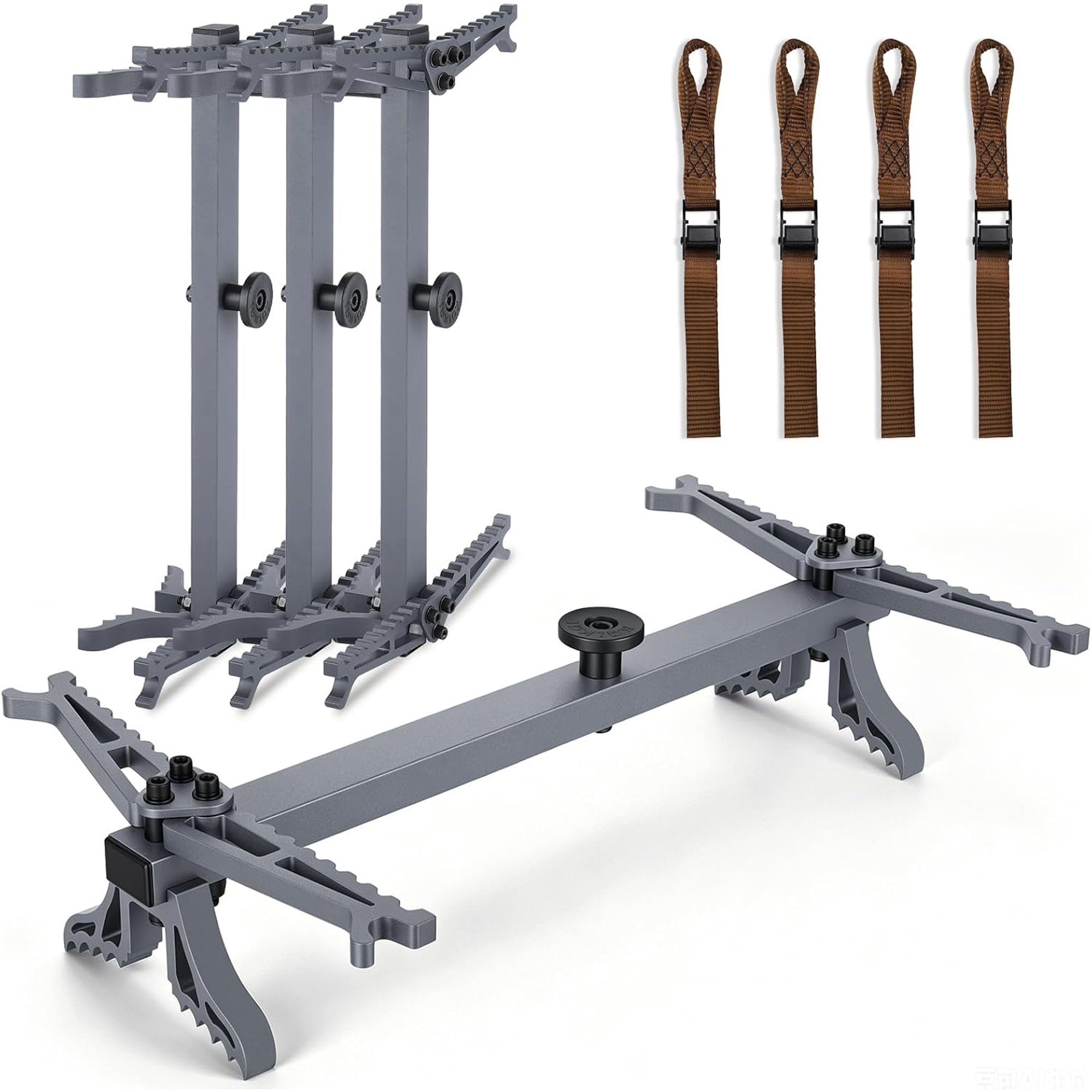 Lightweight Aluminum Climbing Sticks for Hunting Tree Stands Foldable Steps with Non-Slip Design Portable Tree Climbing System with Straps 300 lb Capacity