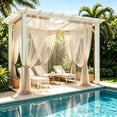 thumbnail image 4 of Beaded Fringe String Curtain Sparkling Hanging Window Divider Drape for Patio Gazebo Backdrop Indoor Outdoor Wall Decor, 4 of 7