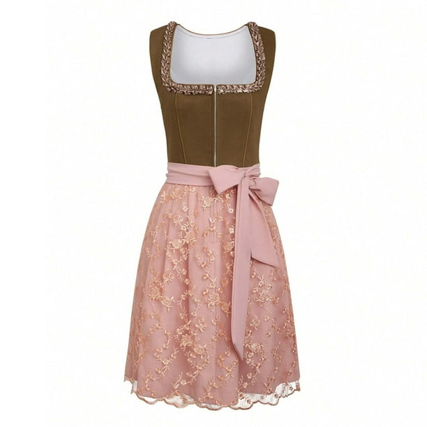 Disfraz de sirvienta para mujer, vestido de cosplay, ropa de actuación, vestido sin mangas, vestido de poliéster para mujer