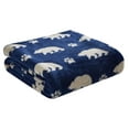 thumbnail image 4 of Dearfoams 4-Piece Navy Bear 100% Polyester Fill Comforter Set, King - Includes Throw and Two Eye Masks, 4 of 12