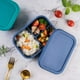 thumbnail image 5 of Wosthever Fiambrera con compartimentos de 700ml, fiambrera portátil para trabajo, escuela, senderismo, Picnic, contenedor de comida, fiambrera lavable Cocina y Comedor Azul Wosthever HA065364-01, 5 of 6