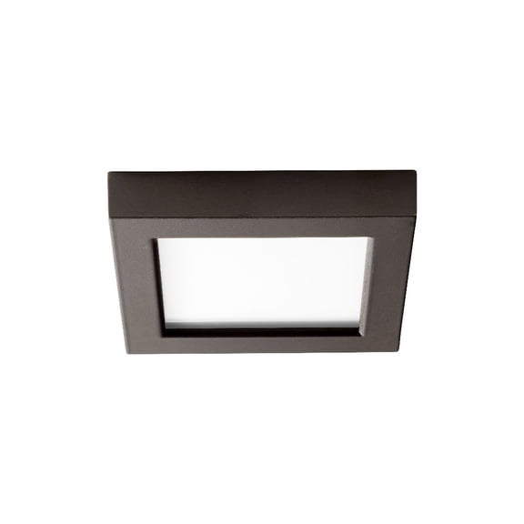5 Inch 10.5W 1 Led Square Flush Mount-Oiled Bronze Finish Oxygen Lighting 3-332-22