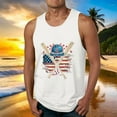 thumbnail image 2 of GERsome Men's 4th of July Tank Tops American Flag Graphic Tees Crewneck Sleeveless Patriotic Tshirts Summer Gym Workout Muscle Tee S-4XL, 2 of 5