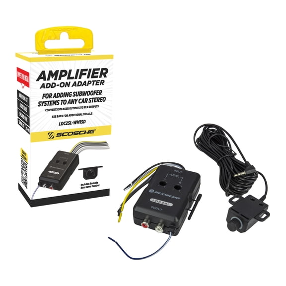 Scosche LOC2SL-WM1SD Line Output Converter w/ Remote Control Knob RCA Converter Quality Sound Car Audio