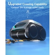 WYBOT C2 Cordless Robotic Pool Cleaner, Dual Filtration, Wall Climbing, App Scheduling, Smart Navigation, for Inground & Above Ground Pools, 2152 Sq.ft, Grey & Green