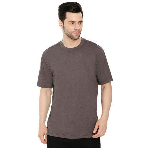 Turtle Bay New York Men's Crew Neck Solid Colour T-shirt in Short Sleeves and Relaxed Fit