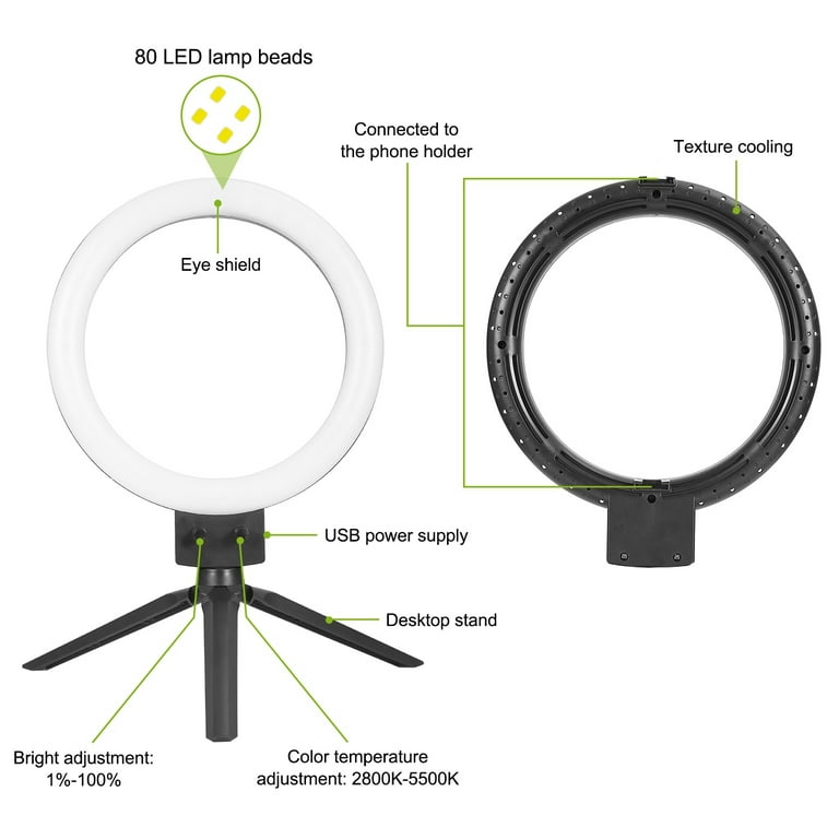 Professional Selfie Ring Light Set, iMountek 18 Dimmable LED Ring Light  with Tripod Phone Holder Carrying Bag 
