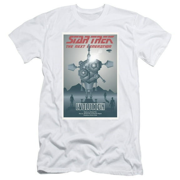 Star Trek Tng Season 3 Episode 1 Adult 30/1 T-Shirt White