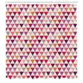 thumbnail image 3 of Ambesonne Pink Shower Curtain, Geoemetric Triangles Dots, 69"Wx84"L, Multicolor, 3 of 5