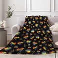 thumbnail image 4 of Kainsy Paready Rainbow Lgbt Colorful Hearts Blanket Gay Pride Soft Fleece Throw Blankets Lightweight Pride Blanket for Couch Sofa Indoors Outdoors Party Decor-60x80in(40"x50"), 4 of 7